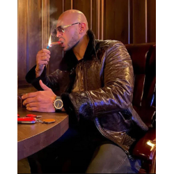 Cobra Andrew Tate Brown Shearling Leather Jacket